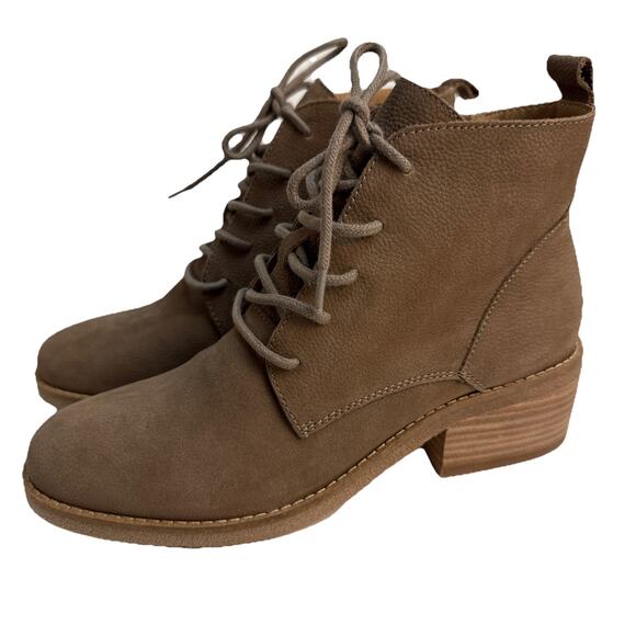 Lucky Brand Womens Shoe Tamela Ankle Boot Booties Beige Morocco 5.5 M NWB - Picture 1 of 10